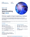 برگزاری مجازی Slovak MatchMaking Fair در تاریخ ۲۵ و ۲۶ می ۲۰۲۱
